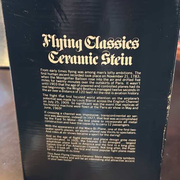 AVON 1981 BEER STEIN "FLYING CLASSICS" # 195278 - Picture 10 of 13